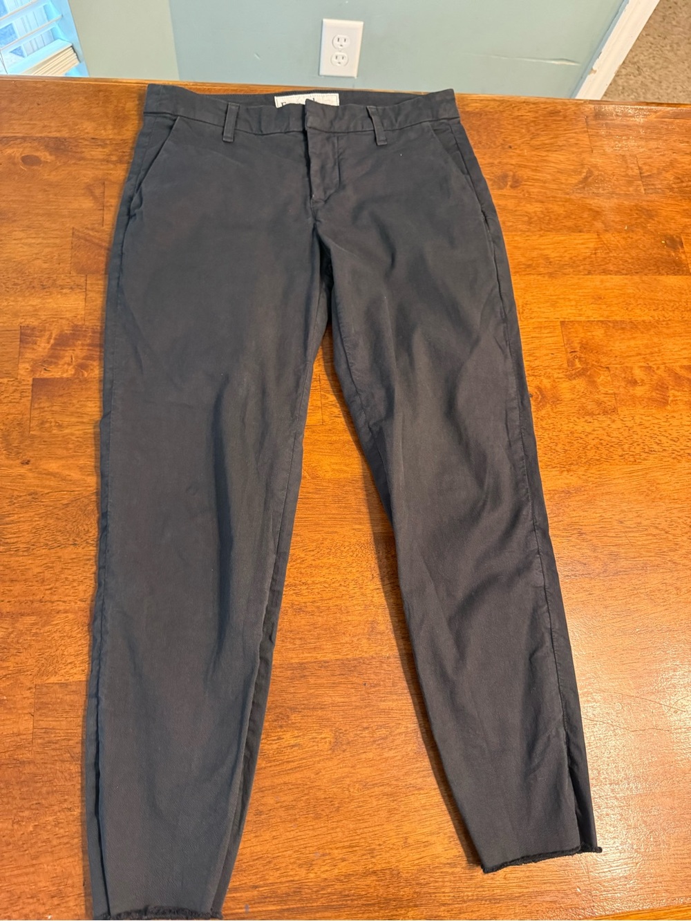 Frank & Eileen Wicklow Italian Performance Twill Crop Chino Pants Gray 2